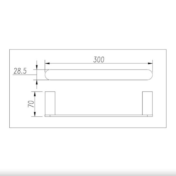 Hand Towel Rail 300mm