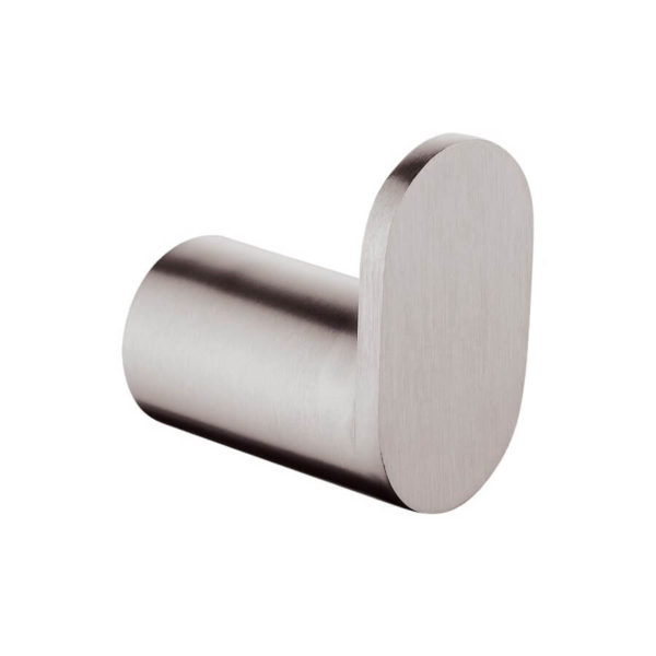 Esperia Brushed Nickel Round Robe Hook