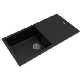 Overall Size: 1000X500X200mm Bowl Size: 480X430X200mm Granite Matte Black