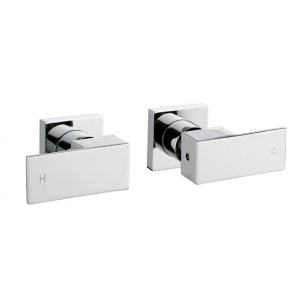 BLAZE Series Chrome Shower Wall Taps