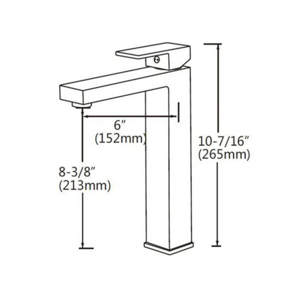 BLAZE Series Chrome Tall Basin Mixer