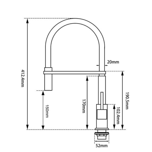 Chrome Kitchen Sink Mixer Tap