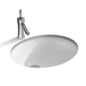 Under Counter Basin Gloss White Fine Ceramic 500X400X200mm