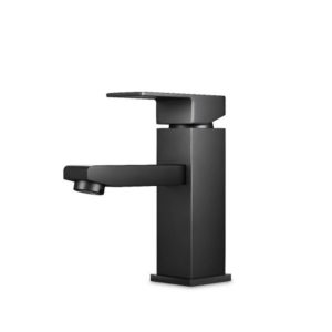 BLAZE Series Square Black Basin Mixer