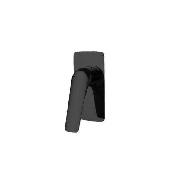 AU Series Square Black Shower/Bath Wall Mixer