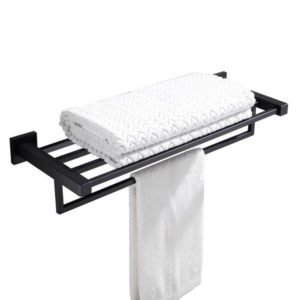 BLAZE Series Black Towel Rack 600mm