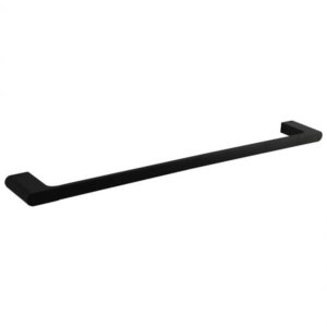 AU Series Black Single Towel Rail 600mm