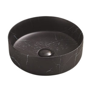 Matte Black Marble 346X346X114mm