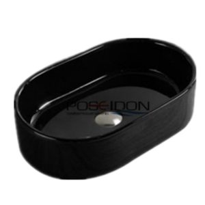 Above Counter Basin Gloss Black 550x350x140mm