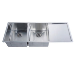 Overall Size: 1160X450X220mm Bowl Size: 360X400X220mm Drainer Size: 360X400mm Cut Out Size: 1110X400mm Radius: 15mm Round Waste