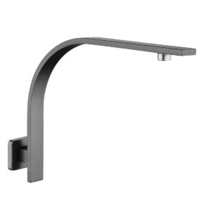 Gun Metal Grey Gooseneck Wall Mounted Shower Arm