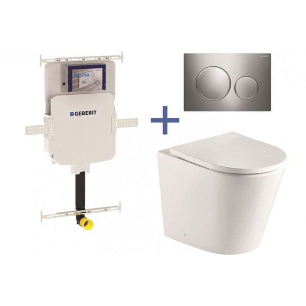 SIGMA8 PACKAGE 1 - IN WALL CISTERN WITH PAN