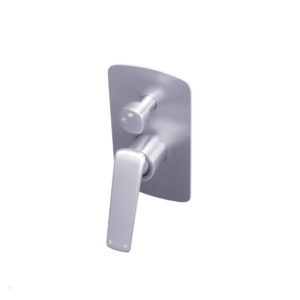 Esperia Brushed Nickel Wall Mixer With Diverter